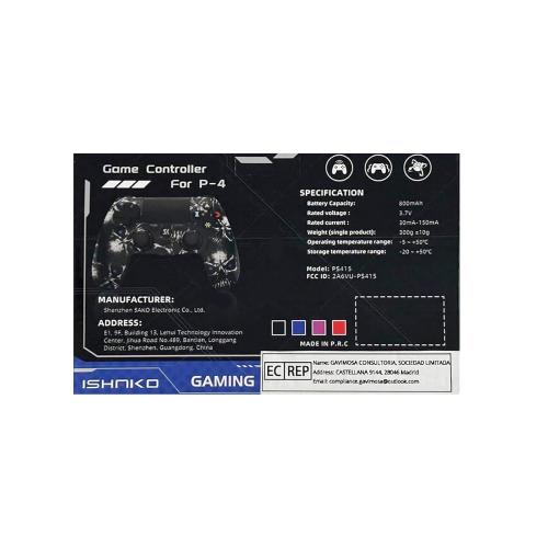 Controller for PS4, Wireless Controller Black for Sony PlayStation 4/Slim/Pro, Remote Control with Double Vibration/6-Axis Motion Sensor/Sensitive Touch Pad/Speaker & 3.5mm Audio Jack/800mAh Battery