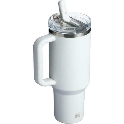 STANLEY Quencher ProTour Flip Straw Tumbler with Leakproof Lid 40 oz | Built-In Straw and Handle | Cup Holder Compatible for Travel | Insulated Stainless Steel Cup | BPA-Free | Frost