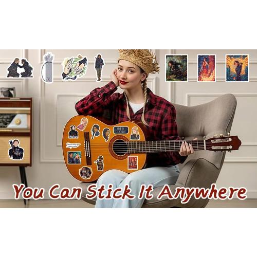 BAMAYSELF 129 Pcs Hungery Cartoon Movie Stickers Pack, Cool Holographic Game Stickers Waterproof Vinyl Glitter Stickers Decal for Teen Adult Girl Water Bottle Skateboard Notebook Phone