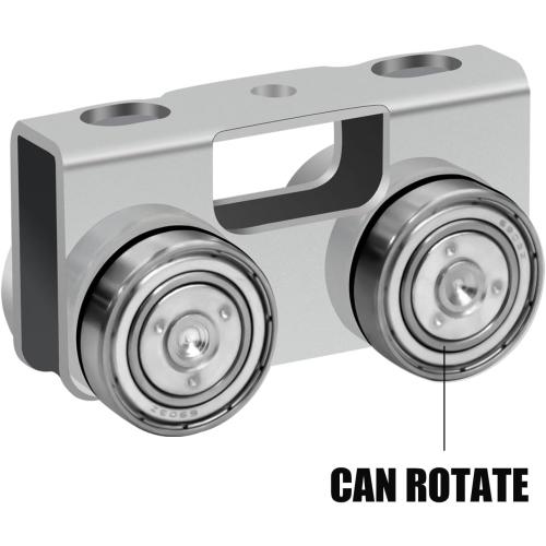 P2750-EG 4 Wheel Light Duty Trolley Assembly for Unistrut, Use for All 1-5/8 P1000, P1001, P5000, P5001, P5500, P5501 or Taller Strut Channel, Unistrut, Superstrut (4PACK)