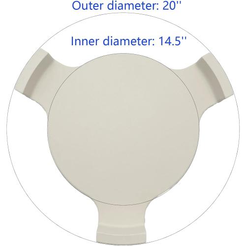 20 Ceramic Pizza Stone, Heat Deflector Conveggtor Smoking Stone Plate for Pit Boss，Louisiana K24, Kamado Joe, Char-Griller AKORN E16620 Charcoal Grill