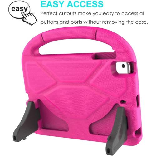 SUPLIK Kids Case for iPad mini 5/4/3/2/1 (7.9), Durable Shockproof Protective Handle Bumper Stand Cover with 2*Screen Protectors for 7.9 inch Apple iPad mini 5th/4th/3rd/2nd/1st Generation, Pink