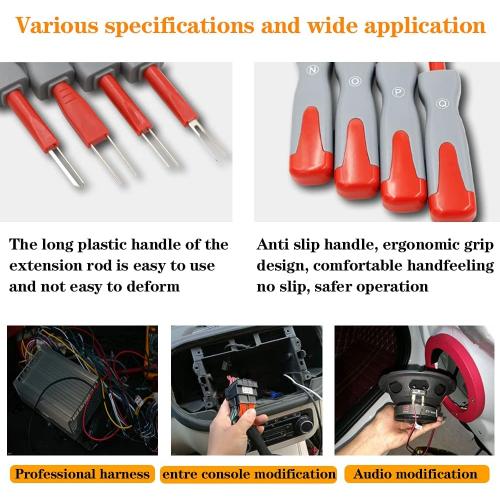 Terminal Removal Tool Kit，For Replaces Universal Vehicle Wire Harness Pin Connector Release Tool Set(26 PCS)