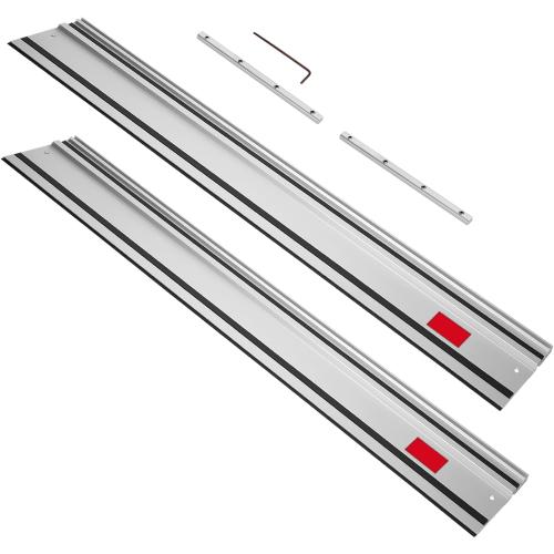 110in Track Saw Guide Rail Compatible with Milwaukee Track Saw | 55*2 Replacement for Milwaukee Guide Rail, Perfect Fit for Milwaukee Track Saw and Woodworking Longer Cuts, 2 Year Warranty