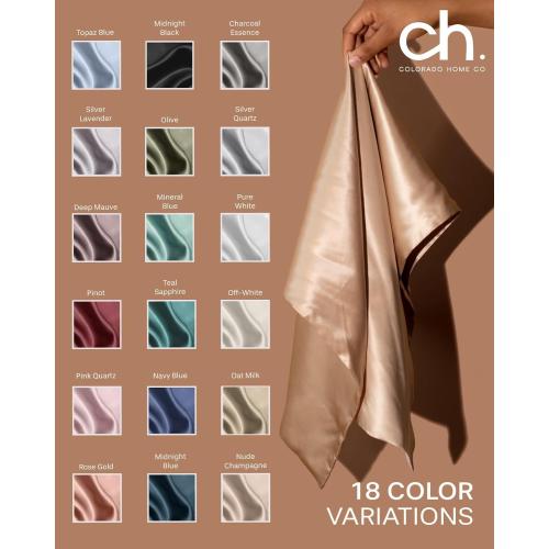 Size 20x36 Color White Colorado Home Co 1 Pack King Size 100% Mulberry Silk Pillowcase, White, 20 x 36