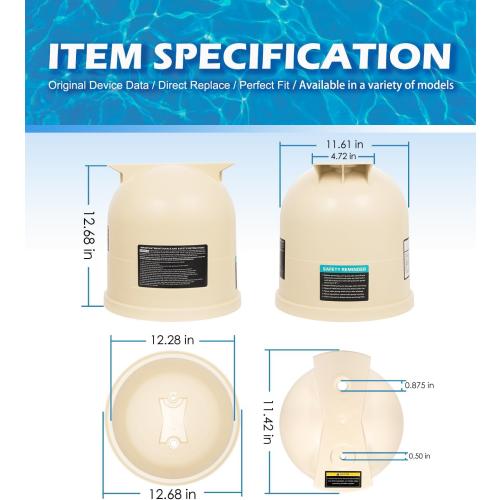 178561 Lid Assembly Compatible with Pentair Clean & Clear and Predator Pool and Spa CC150 CC75 CC200 Cartridge Filters, Pool Filter Lid Replaces 178561