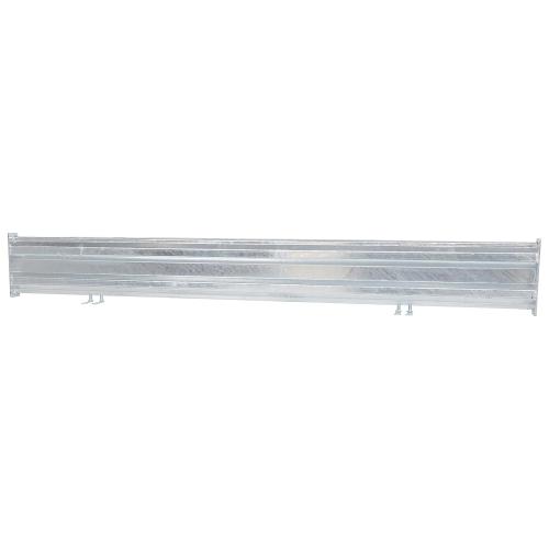 Vestil GR-F2R-BO-7-HDG Galvanized Steel 2 Ribbed Bolt On Style Guard Rail 78 in. Length Gray