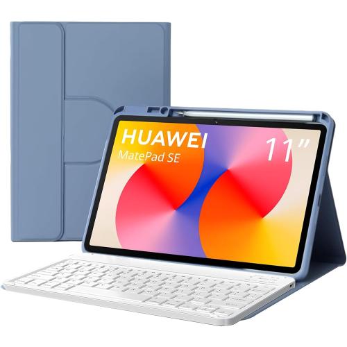 Spanish Ñ Keyboard Case for Huawei MatePad SE 11 2024, 360° Rotatable Magnetic Case with Pencil Holder,Detachable Bluetooth Keyboard, orange ?