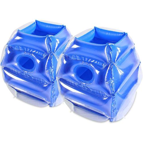 SUNSHINEMALL 2PC Sumo Balls, Inflatable Body Sumo Balls Bopper Toys for Kids 26 - Heavy Duty PVC Vinyl Suits for Grassland or Other Outdoors Play (2PC Blue Pink 26inch)