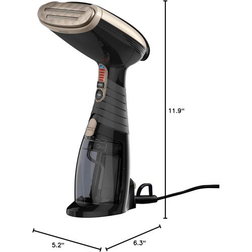Conair Handheld Garment Steamer for Clothes, Turbo ExtremeSteam 1875W Fabric Steamer, Portable Handheld Design, Strong Penetrating Steam, Amazon Exclusive, Black