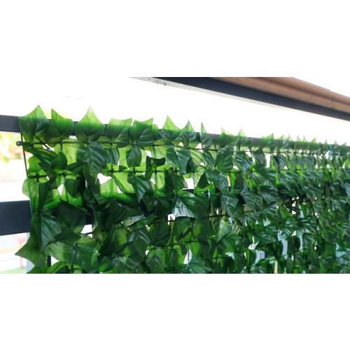 KASZOO Artificial Ivy Privacy Fence Screen - 120x40in Artificial Faux Privacy Fence Panel Artificial Green Wall Balcony Privacy Screen Decoration for Patio, Balcony, Wall, Backyard Indoor Outdoor