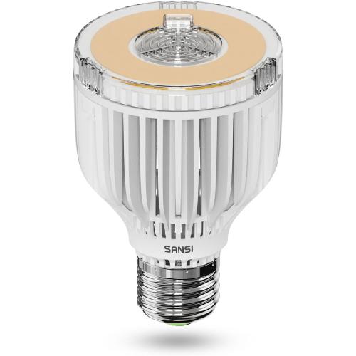 SANSI 350W Equivalent A19 LED Light Bulb, 5500 Lumens Bright Light Bulb, Non-Dimmable E26 3000K Warm White LED Bulb, 22.5 Years Lifetime 40W Power Energy Saving Bulb for Home Workspace Classroom