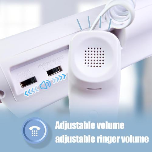 Big Button Phone for Seniors, Corded Landline Phone One-Touch