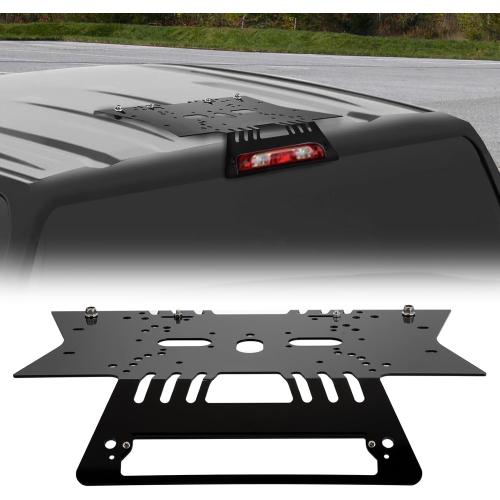 WeiSen No-Drill Light Bar Cab Mount Compatible with Chevy Silverado 1500-3500 Work Cab, Fit GMC Sierra 1500-3500 Work Cab (Non Spoiler 2020-Present) Magnetic Light Bar Mount