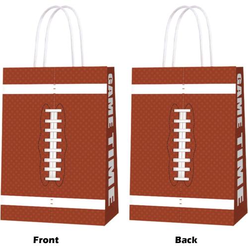 KERINGO 16 PCS Superbowl Party Decorations Football Party bags Football Treat Snacks Bags Football Gift Bags Football Theme Party for Kids Birthday Party Supplies
