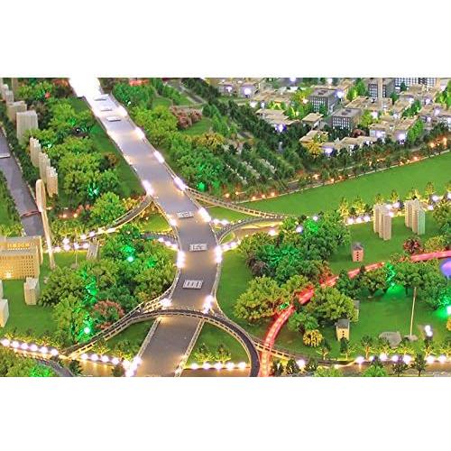 BAENRCY 32pcs 0.79-6.30inch Mixed Model Trees Accessories Model Train Scenery Architecture Trees Model Scenery with No Stands(All Green)