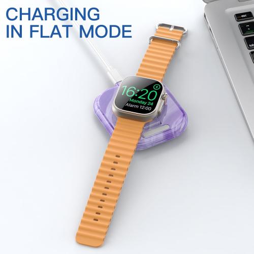for Apple Watch Magnetic Charging Dock - Fast Magnetic Charger Stand, Compatible with Apple Watch Series 2/3/4/5/6/7/8/9/10/Ultra 1 2, Supports Nightstand Mode, Portable Design for Travel