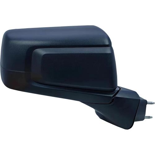 Passenger Right Side Door Mirror Textured Back Cover Power Heated Glass Manual Folding with Temperature and Blind Spot Glass Light For Chevrolet Silverado 1500 from 2019 to 2024