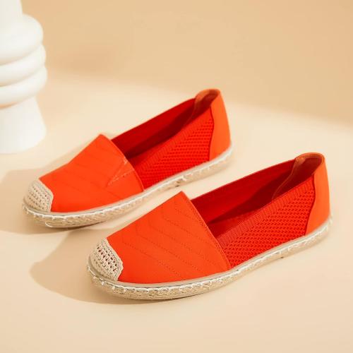 Women's Flats Shoes,Breathable Black Espadrilles Flats,Black and White Slip on Shoes(Lightweight and Soft)