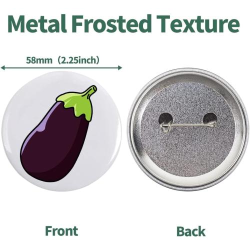 200 Sets 2.25 inch Button Maker Supplies, 58mm Button Supplies Parts Badge Part, Buttons Making Supplies, Includes Metal Pin Back Cover, Metal Shells, Blank Paper&Clear Film