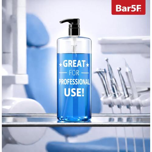 Bar5F Empty Pump Bottles 32 oz. (1-Liter) BPA-Free Crystal-Clear USA 2-Pack | Large Refillable Containers for Shampoo, Conditioner, Body Wash, Lotion, Gel, Laundry Detergent, Hand Soap