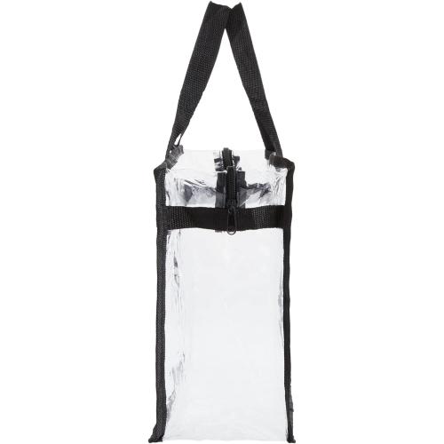 2Pack...Juvale Clear Stadium Approved Bags - 12x6x12 Large Transparent Tote Bags with Zippers and Handles