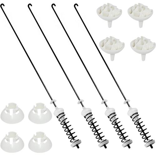 Updated W10780048 WTW4800XQ4 WTW4800XQ1 RTW4640YQ1 ATW4675YQ1 Washer Suspension Rod Replacement for Whirlpool Kenmore Maytag Amana WTW4800XQ2 MVWC200XW2 WTW4930XW1 CAW9244XQ2 NTW4501XQ0 by Techecook