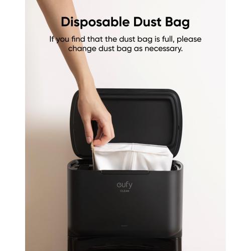 eufy Official Replacement Dust Bags for eufy L60/L50 Series with Self-Empty Station(Pack of 6)