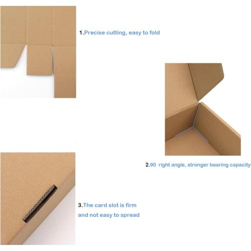 Red Shipping Packaging MEIANJU L8xW5.5xH1.5 inch Hard Corrugated Cardboard Shipping Boxs Gift Wrap Box for Bridesmaid,Anniversary