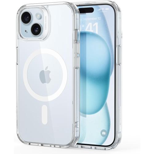 ESR for iPhone 15 Case, Compatible with MagSafe, Military-Grade Protection, Yellowing Resistant, Scratch-Resistant Back, Magnetic Phone Case for iPhone 15, Classic Series, Clear
