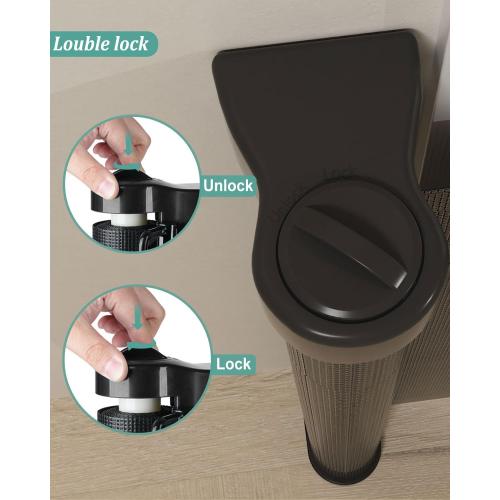 Upgraded 71 Retractable Baby Gates with Reinforced Strip Design to Prevent Crawling Through, 42 Extra Tall Retractable Gates, 6 FT Retractable Dog Gate for Stairs, Doorways, Hallways