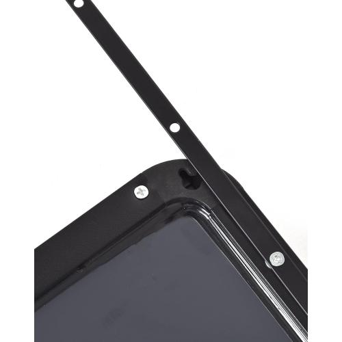 Size 14x48 Color Black Full Length Mirror, 14x 48 Over The Door Hanging, Rounded Corner, Wall Mirror, Full Body, Black