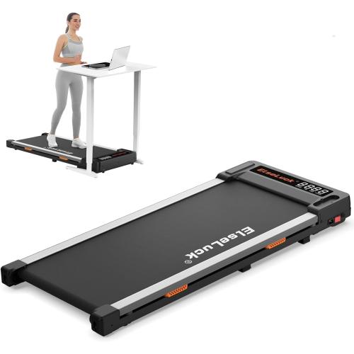 Elseluck Walking Pad Treadmill, Under Desk Treadmill for Home Office, 2 in 1 Portable Walking Treadmill, Walking Jogging Machine in LED Display - missing Remote Control