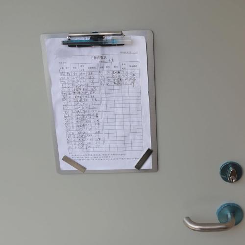 Stainless Steel Magnetic Clipboards,Metal Clipboard with 304 Low Profile Clip,Black Board for Fridge,Cooking Recipe Splints,Message Board (9.2x12.5 Letter)