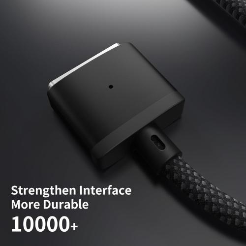 USB-C to Magnetic 3 Cable Compatible with Magsafe Charging Cable for 14” 16” MacBook Pro 2024 M3 Pro & Max, MacBook Air 2022 M2, Pro 2023 M2 Pro & Max - 6.6ft Black