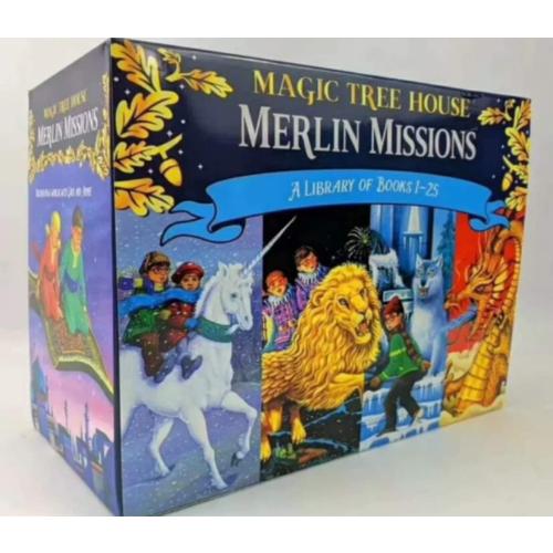 A Library of Magic Tree House Merlin Missions Collection 27 Box Books Set
