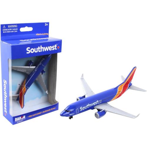 Daron Toy Airplane – Southwest Airlines – Die-Cast Metal Model Airplane Toy with Plastic Parts for Kids Ages 3