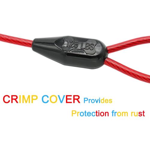Petest 40ft Tie-Out Cable with Crimp Cover for Heavy Dogs Up to 125 Pounds