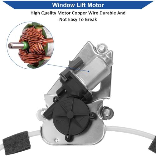 741-526 Front Left Driver Side Power Window Motor and Regulator Assembly Compatible with Jeep Liberty KJ 2002-2006