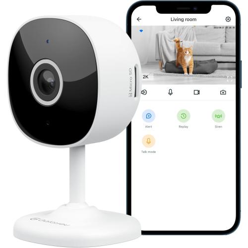 WiFi Camera 2K, Galayou Indoor Home Security Cameras for Baby/Elder/Dog/Pet Camera with Phone app,24/7 SD Card Storage,Works with Alexa & Google Home G7 ( no test )