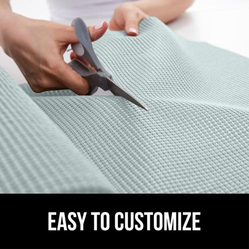 GORILLA GRIP powerGRIP Drawer Shelf and Cabinet Liner, Thick Strong Hold, Non-Adhesive Liners Protect Kitchen Cabinets and Cupboard, Bathroom Drawers, Easy Install, Breathable Mat, 20 x30', Spa Blue