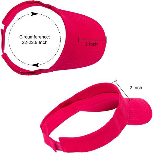 Color Pink women's sun visors adjustable hats golf sun hat unisex summer cap baseball cap