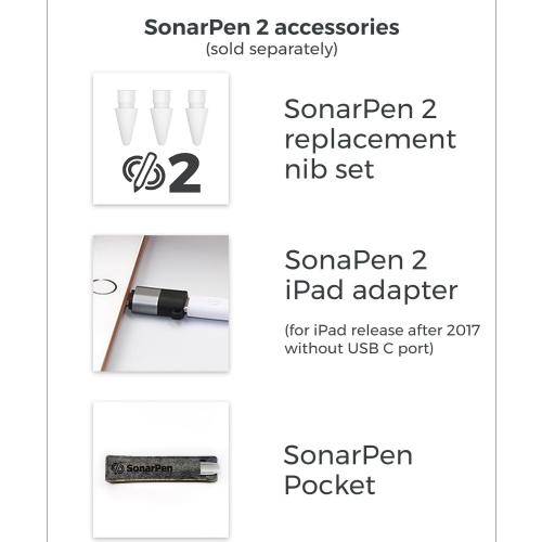 SonarPen 2: Pressure Sensitive Stylus Pen for iPad 6-11 gen. Comes with 6-Month of Free Drawing Lessons. Compatible with 2018-2025 Apple iPad Pro 11/12.9/M4, iPad Air 3/4/5/M2/M3, iPad mini 5/6 Gen