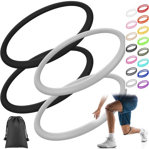 Foilswirl Patella Knee Band Basketball Knee Strap,4,Black and Gray,M