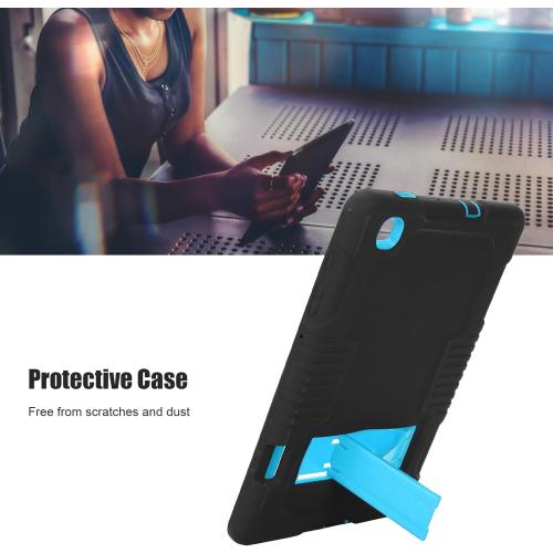 Protective Case for iOS Tablet and Tab S6 High Strength Shockproof Easy Carry for Office School Use Made of Flexible Silicone and ABS (Blue)