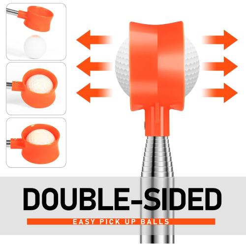 9Ft/12Ft/17Ft/20Ft Golf Ball Retriever for Water Telescopic, Light Weight Double Sided Golf Ball Picker Upper, Men's and Women's Golf Accessories Gifts.