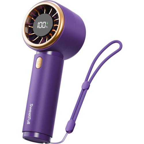 SWEETFULL Portable Handheld Fan, Mini Rechargeable Personal Hand Fan