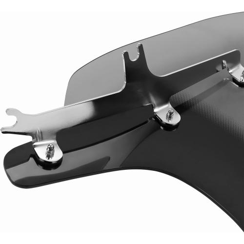Motorcycle Windscreen Windshield Compatible with Harley Nightster 975 RH975 RH 975 22-24 Nighster 975 Special RH975S 23-24 PC Windscreen Double Bubble (L-Chrome Bracket)