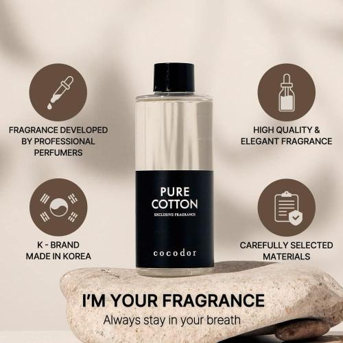 COCODOR Reed Diffuser Oil Refill/Cedar Wood/6.7oz(200ml)/1 Pack/Home Fragrance, Scented Oils, Oils for Reed Diffuser, Bathroom Home Decor