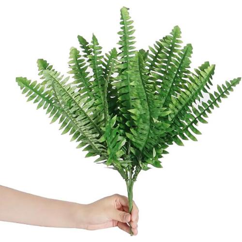Artificial Plants Fake Plant Greenery Shrub Bushes UV Resistant Plants Plastic Wheat Grass for Indoor Outdoor Home Garden Decoration,Persian Grass